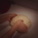 kneading sandwich bread dough by hand