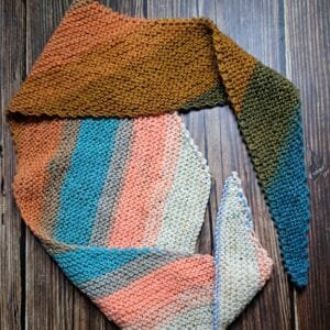 Asymetrical Triangle Scarf