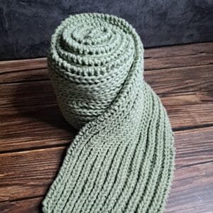 Long Ribbed Scarf