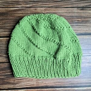 Green Spiral Toque