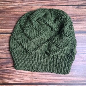 Dark Green Diamonds Toque