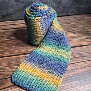 Long Ribbed Scarf